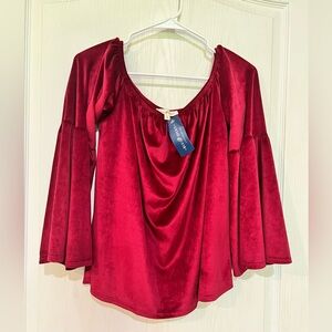WILL NOT TAKE LESS NWT Blu Spero Burgundy Top
